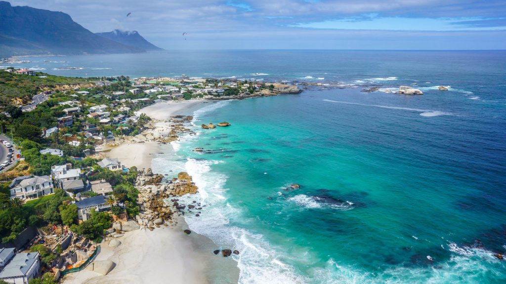 Arial Shot of Clifton Beach