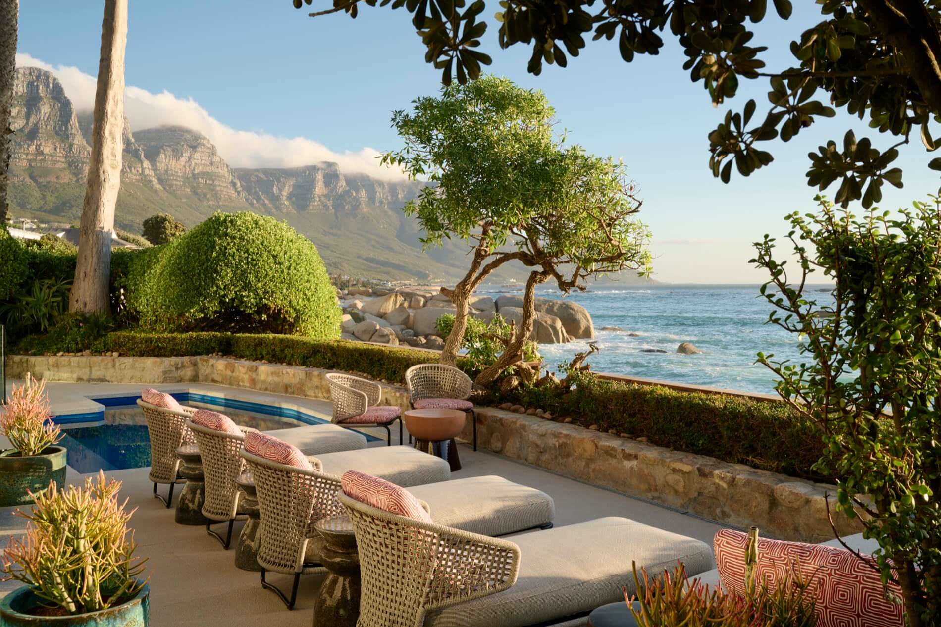 Cape Town Luxury Escapes Terrace Pool And View Of Twelve Apostles